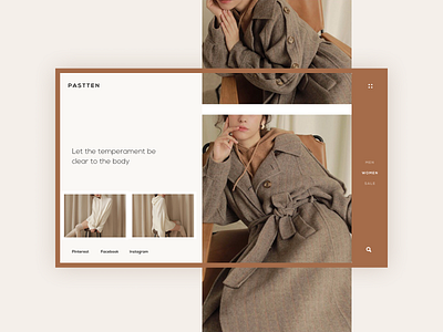 Fashion Landing page beautiful clothes design e commerce e shop fashion figma instagram landing page logo men models pinterest sale shop ui ui ux ux web women