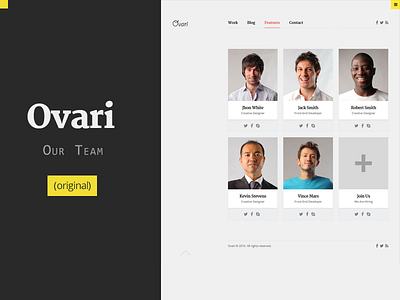 Ovari - Our Team Page bold clean creative grid mstrends ovari simple staff team typography wordpress