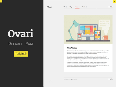 Ovari - Default Page about mstrends about us bold clean default header ovari page simple wordpress