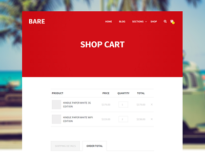 Bare - Shopping Cart bare cart clean commerce minimal mstrends shop simple typography wordpress