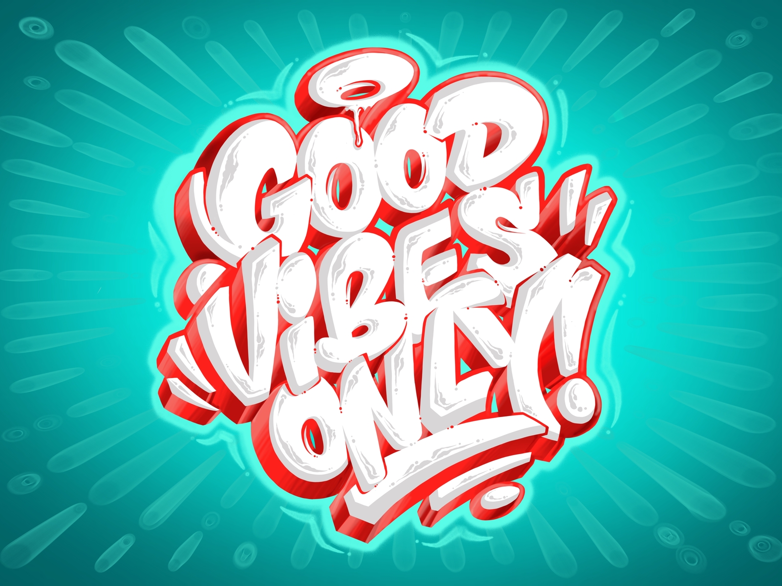 Good vibes only  3D wallpaper by Raimgul Gainullina on Dribbble