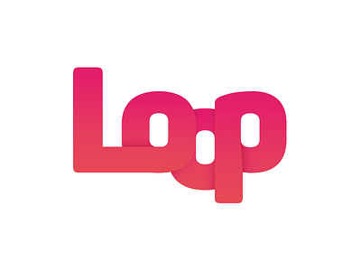Loop app brand gradiant line logo loop nicolas fallourd pink sound