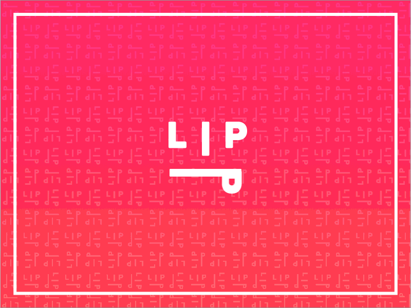 LIPP app design face fun gif lipp logo nicolas fallourd pink