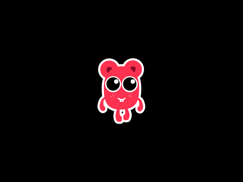 LiPP Onboarding GiF animation chipmunk crazy fun lipp onboarding pink signup