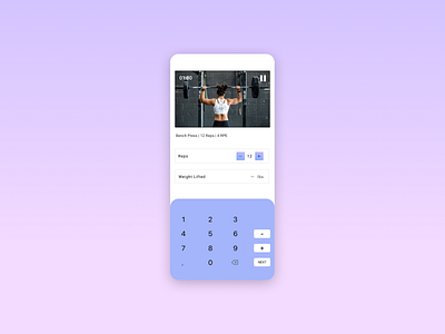 DailyUI: #004 Calculator calculator dailyui dailyui 004 fitness fitnessapp ui ux weightlifting workout