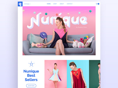 Nunique Online Store ecom fashion site website