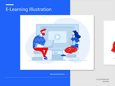 E-learning Instructions Illustration course design flat flat design flat animation flat character illustration vector web