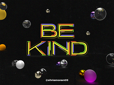 Be kind to yourself and others 🍃 3d design digitalart letter lettering letters type type design typography visual art