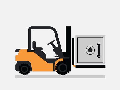 Forklift and Safe forklift freight transportation