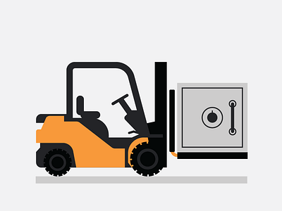 Forklift and Safe