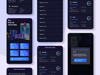 4G Volte Testing app design app logo app ui app ui design