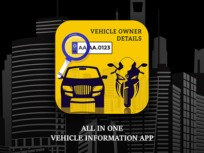 All In One Vehicle Information App app design app logo app ui vehicle vehicle logo