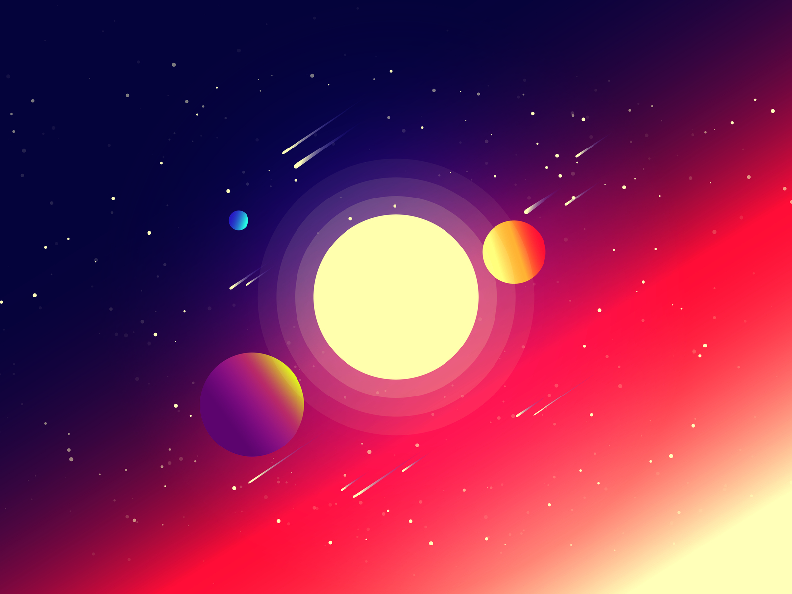 Solar galaxy illustration space sun vector