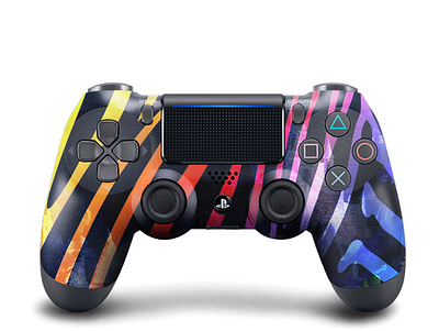 Abstract PS4 Game controller branding classic controller design dualsense five game controller game design gaming icon mockup outline playstation playstation4 playstation ps4 ps4 controller vector videogame xbx controller