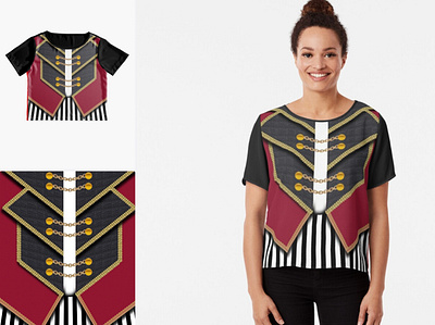 Night Circus Ringmaster Chiffon Top t shirt art t shirt design t shirts