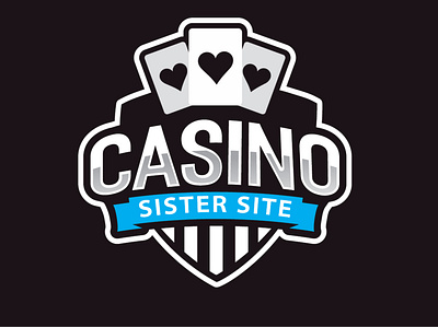 Logo Design for Casino Sister Site casino sister site casino sister site logo logo design logotype typography