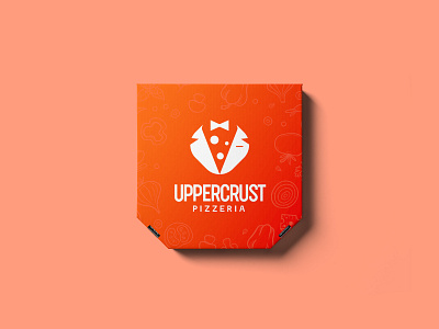 Uppercrust Pizzeria Branding branding design flat icon illustration logo minimal typography vector