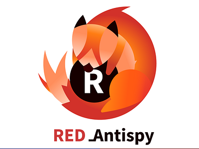 Logo for Red Antispy app design illustration logo vector
