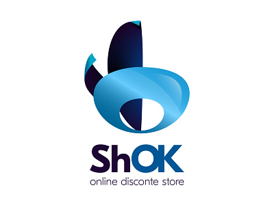 Logo for Online Store branding design illustrator logo online onlinestore shok store vector