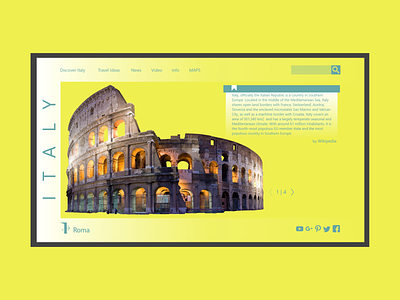 Italy UI design design web design website italy ui ui ux ui ux design ux ui ux designer ux web uxuidesign web web design