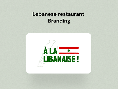 Lebanese restaurant Branding bold design illustration logo typography vector