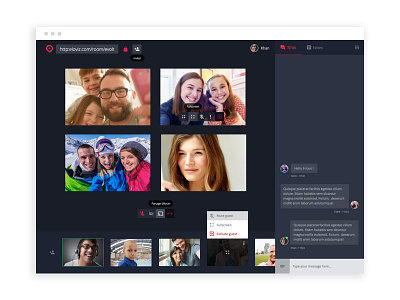 Eloviz Room call darkui video webapp