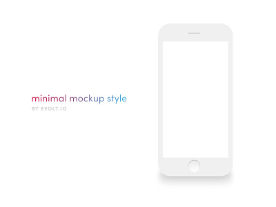 Free Minimal Mockup iphone minimalist mockup white