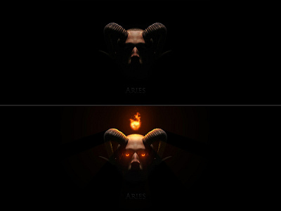 The Aries Demon aries demon eyes fire horns photo photo manipulation photomanip photoshop