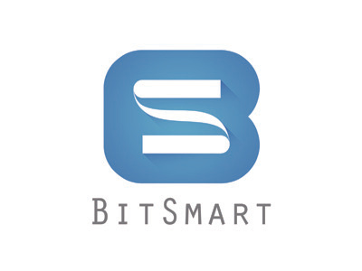 BitSmart bit fresh icon logo long shadow smart