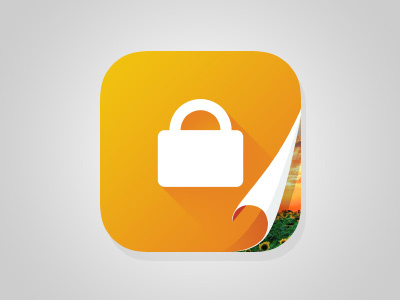 Encrypted Folder iOS7 Icon apple flat icon ios ios7 lock long shadows picture safe