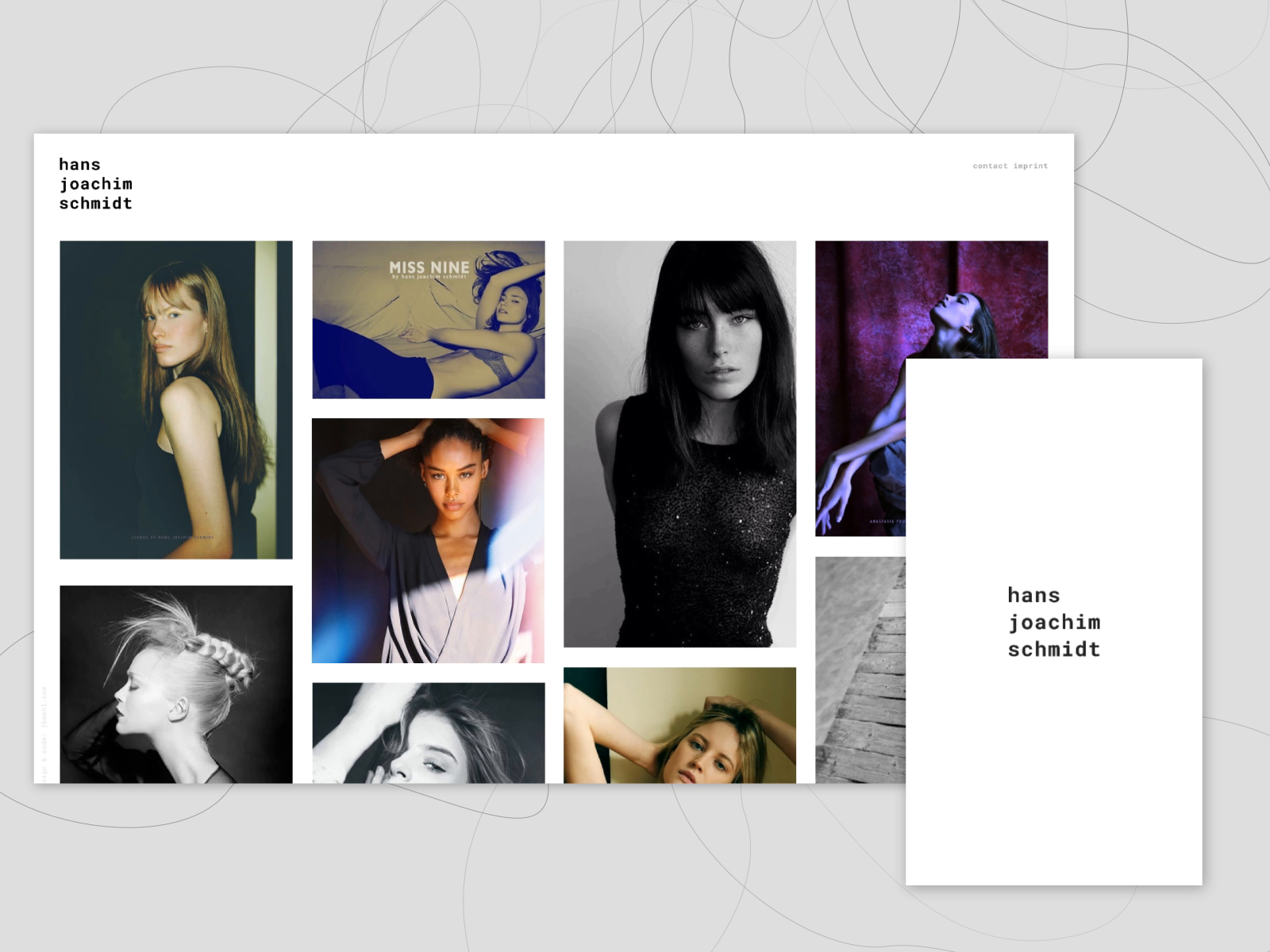 photography portfolio – website by Johannes Bühl on Dribbble