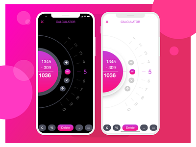Calculator Concept design for mobile app in Xd
