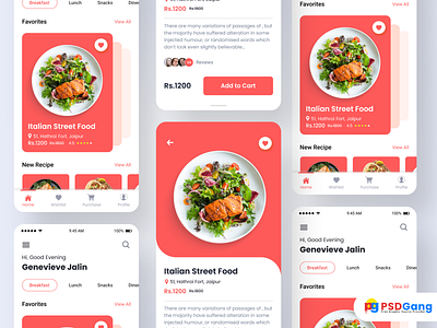 New Foody App Ui Kit Design