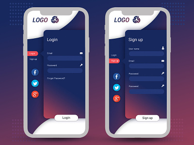 Login mobile UI