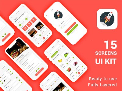 Fresh Food UI Concept Design PSD android android app animation app booking app design free psd icon illustration ios logo profile psd register user profile vector website