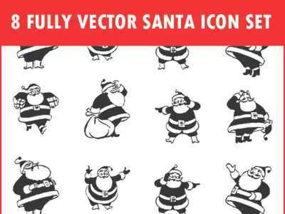 Free Santa icon set android android app app booking app design free psd icon illustration ios login logo profile psd ui user profile vector web