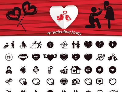 Free Valentine Icons android android app animation app booking app branding design free psd icon illustration ios login logo profile psd register user profile vector web website