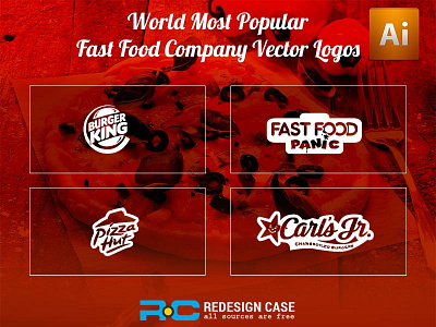 World Most Popular Fast Food Company Vector Logos By Himanshu Gautam On Dribbble