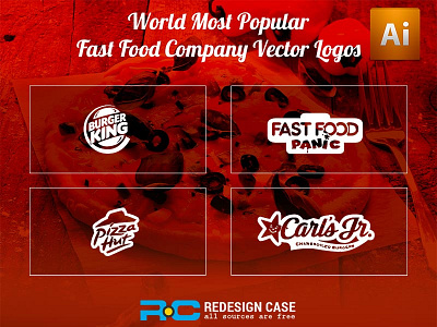 World Most Popular Fast Food Company Vector Logos android android app animation app booking app design free psd icon illustration ios login logo profile psd register ui user profile vector web website
