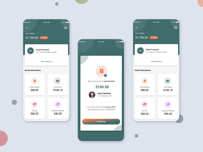 Payment App Mobile UI Screens