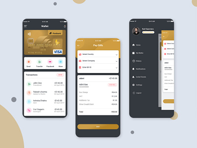 Bill Payment Ui Design Concept PSD mobile-ui