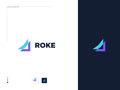 ROKE Logo Design app logo app logo design brand design brand identity branding branding design colorful design flat icon logo logo design logotype minimal minimalist logo mobile logo