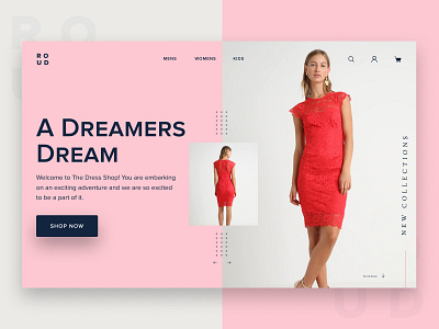 Roud E-Commerce Landing Page Design