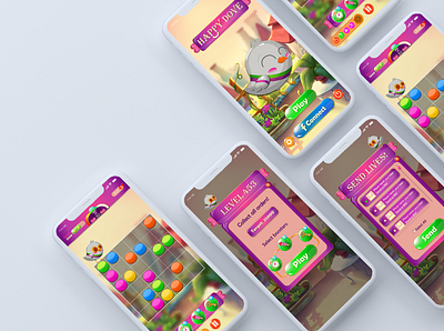 King Company test project app booster competition design game game character illustration game design illustration illustrator leaderboard logo photoshop pigeon purple ui ux vector welcome page