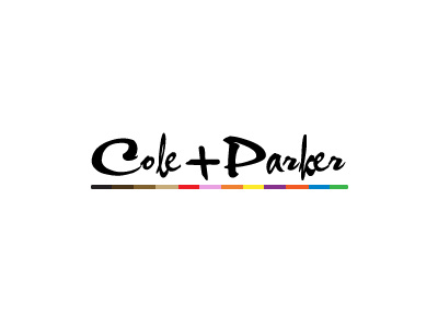 Cole+Parker branding identity logo