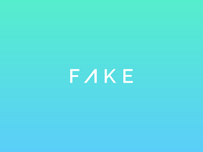 FAKE / logo concept by Juan Méndez on Dribbble