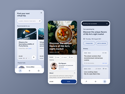 App to book virtual trips