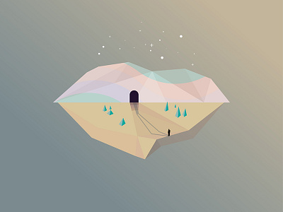 Desert Traveler cave desert entrance journey man mountain subtle