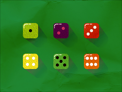Jungle Dice dice fold game jelly jungle pattern retro