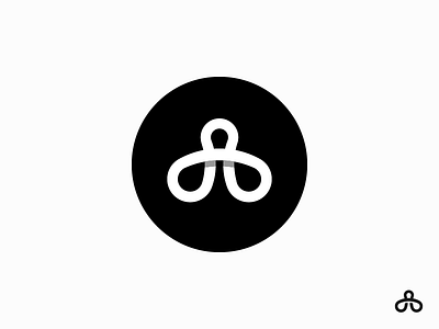 Looper brand identity logo loop mark minimal mobius simple